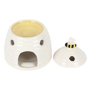 White Beehive Wax Burner 14cm