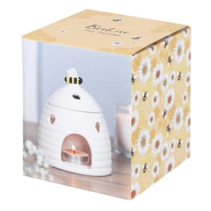 White Beehive Wax Burner 14cm