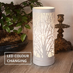 Electric Wax Melt Burner - White Colour Changing 26cm